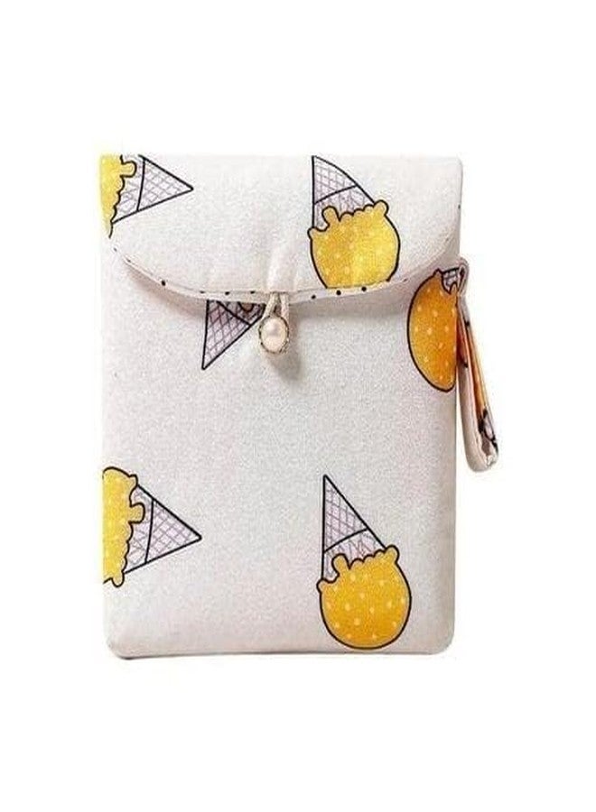 Swami Enterprise Women lady Girls Sanitary Napkin cover Pad Holder Cotton Pouch,Return gift,Pad Pouch(Pack of 2) Multi colored - Image 3